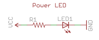 Power LED example